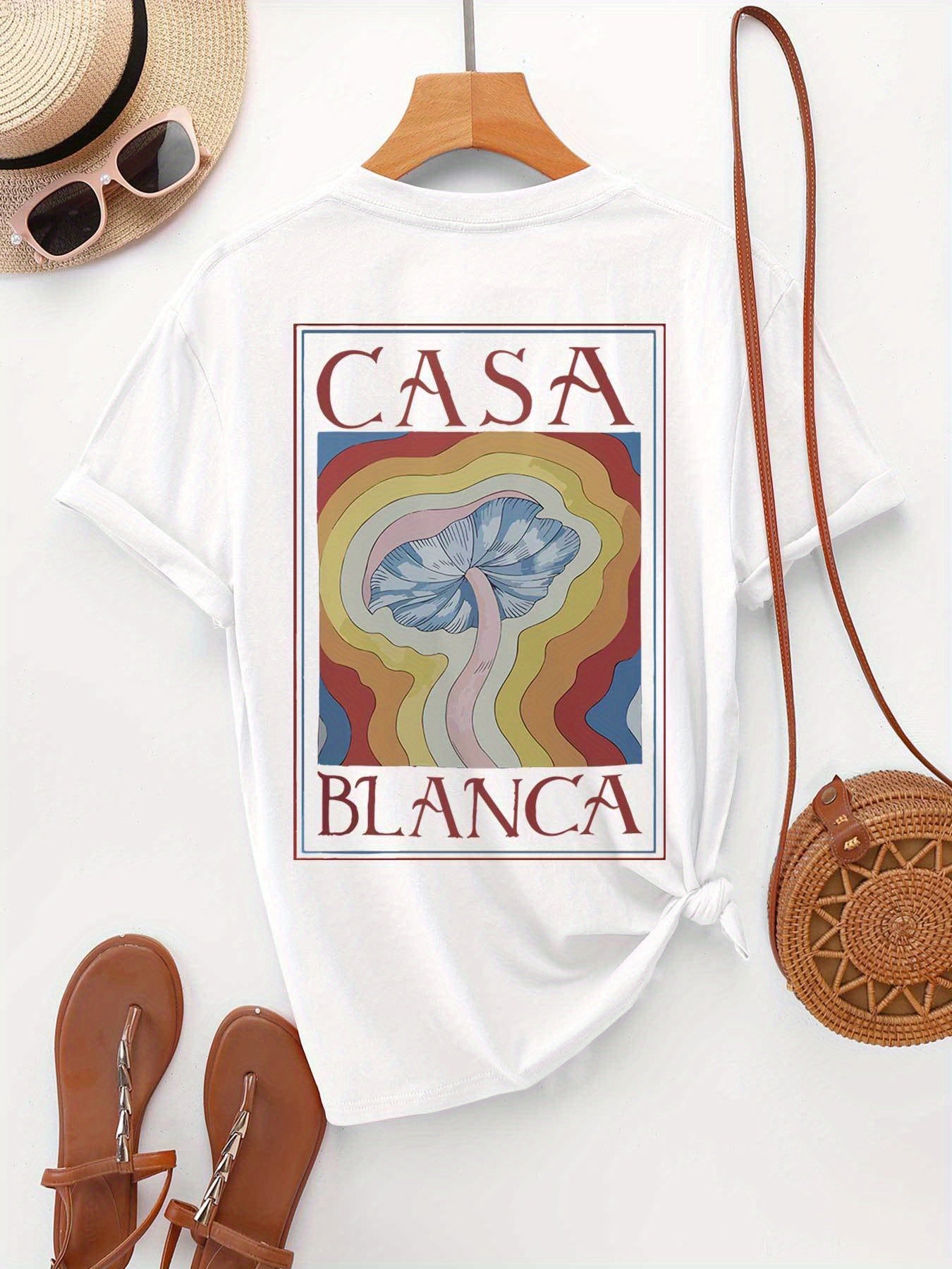 T-Shirt Casa Blanca femme